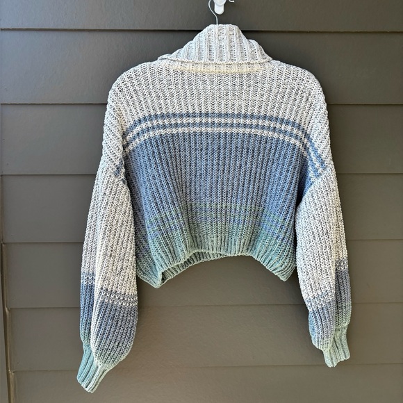 MM By My Michelle Cropped Balloon Sleeve Cowl Neck Knit Sweater | XS - Picture 2 of 11